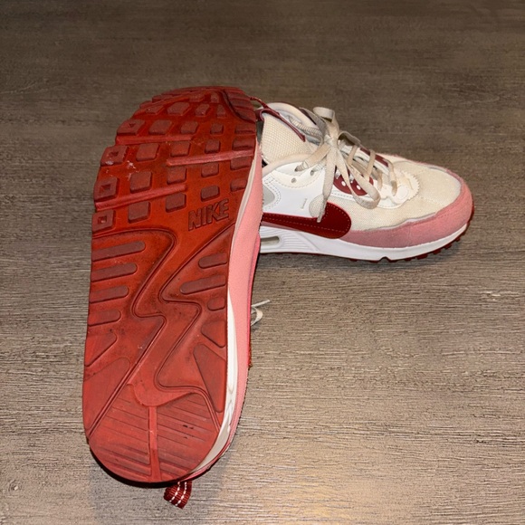 Nike Women's Sneakers Red and White - Picture 3 of 4
